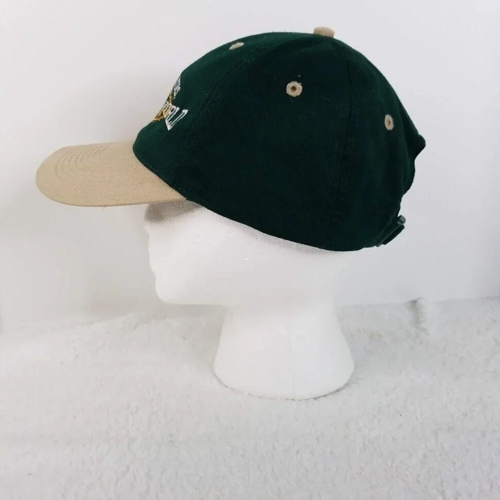 Beartooth Mountains Hat Wyoming Strapback Cap‎ Green Khaki Top of the World